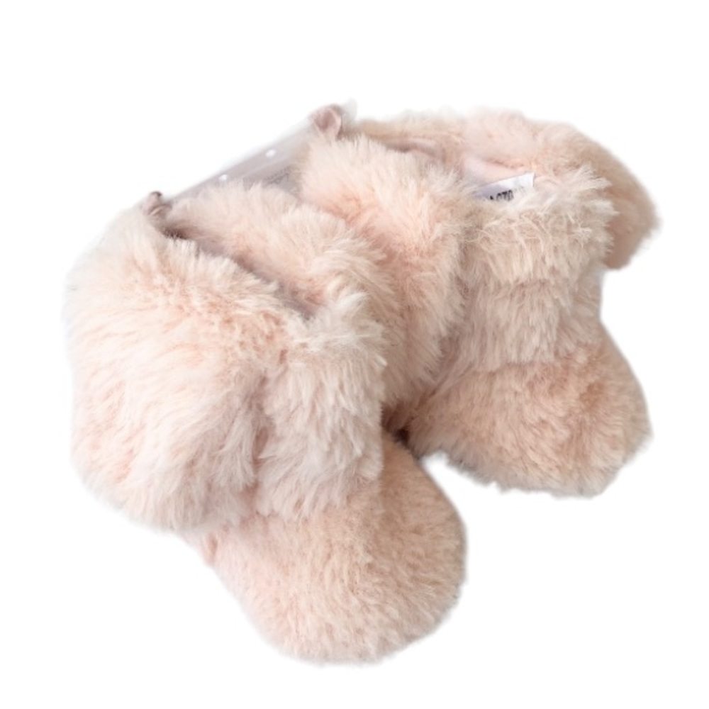 NWT - Rising Star Pink Bunny Booties Slippers